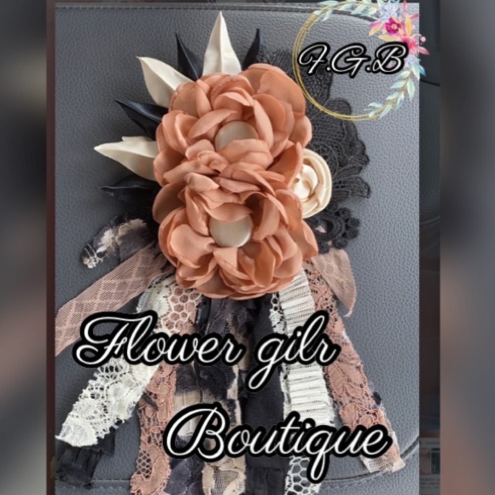 handmade flower pin